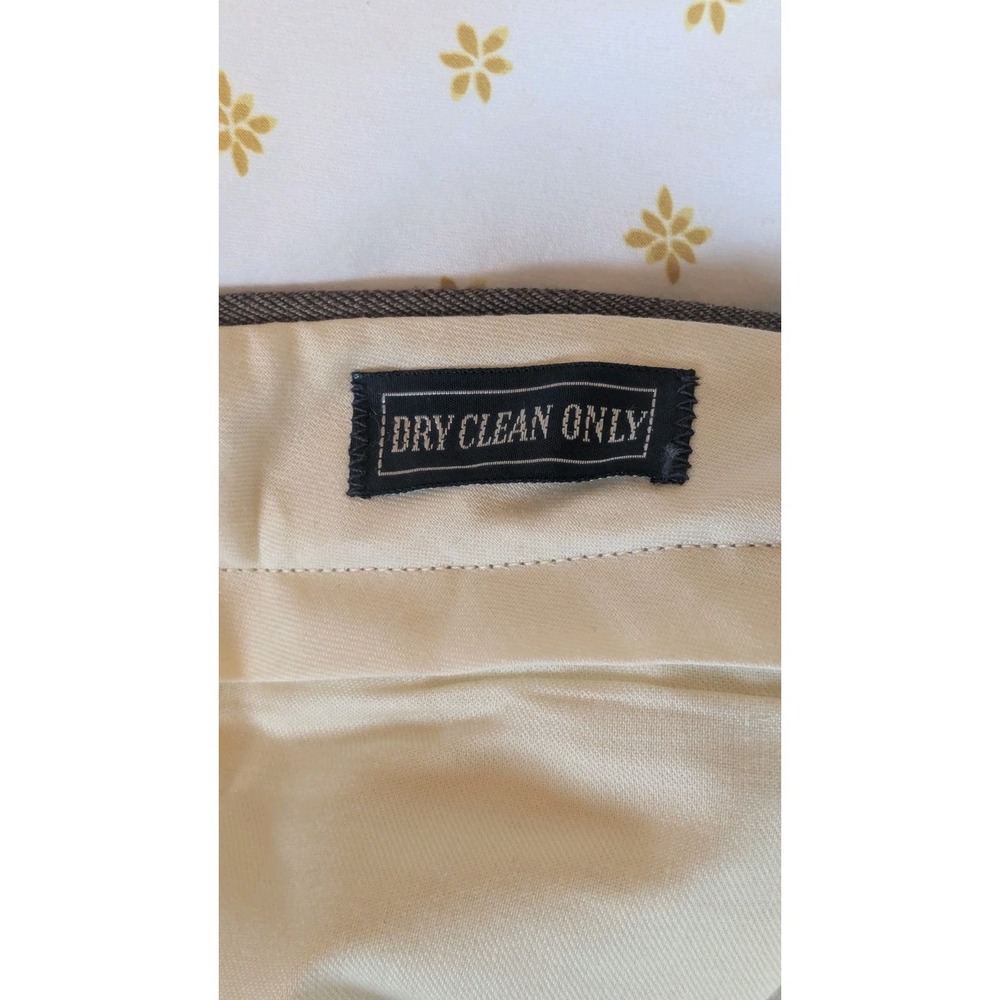 VTG POLO RALPH LAUREN 40x32 Wool Twill Pants Dbl Pleated OG Green Buckles USA - Picture 10 of 15